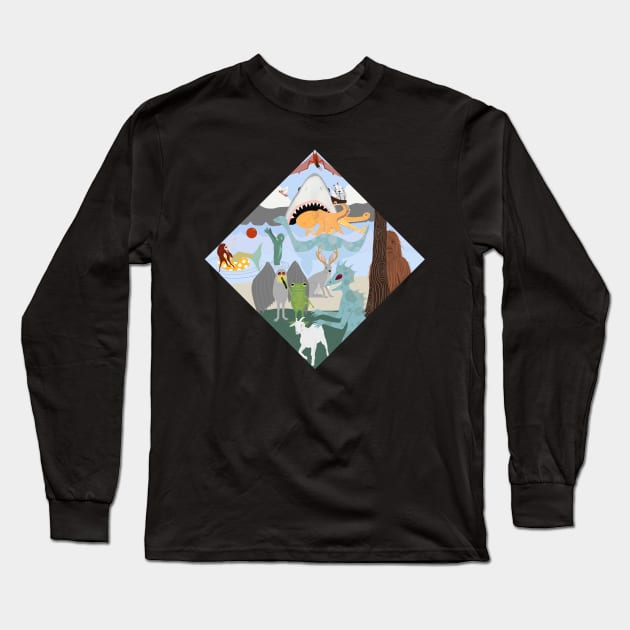 Cryprid Creature Land Long Sleeve T-Shirt by ahadden